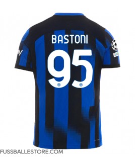 Günstige Inter Milan Alessandro Bastoni #95 Heimtrikot 2023-24 Kurzarm